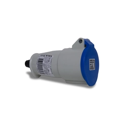 Acoplamento 2P+T  32A 220V 6H Az  Ip-44     N-3256