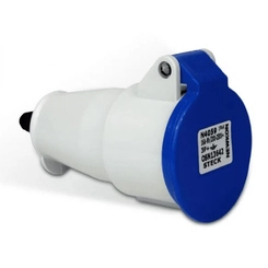 Acoplamento 3P+T 16A 220V 9H  Az  Ip-44 N-4059