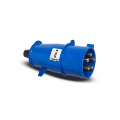 Plugue 3P+T+N 32A 220V 9H  Az  Ip-44     N-5279