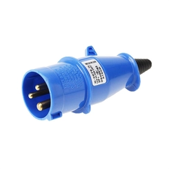 Plugue 2P+T 16A 220V 6H  Az  Ip-44     N-3076