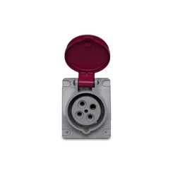 Plugue 2P+T 16A 220V 6H  Az  Ip-67     S-3076W