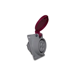 Plugue 2P+T 16A 220V 6H  Az  Ip-67     S-3076W