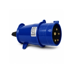 Plugue 3P+T+N 16A 220V 9H  Az  Ip-44     N-5079