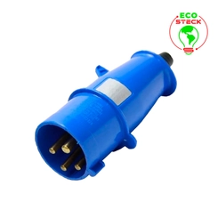 Plugue 3P+T   16A 220V 9H  Az  Ip-44     N-4079
