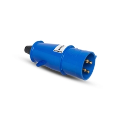Plugue 3P+T   32A 220V 9H  Az  Ip-44     N-4279