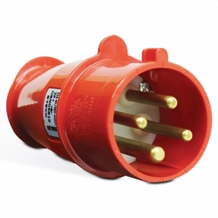 Plugue 3P+T   32A 380V 6H  Vm  Ip-44     N4276