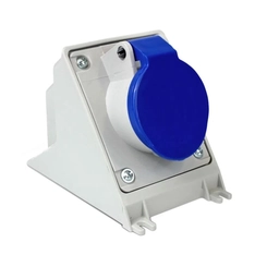 Tomada Sob 2P+T 16A 220V 6H  Az  Ip-44     N-3006