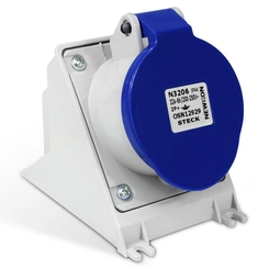 Tomada Sob 2P+T 32A 220V 6H  Az  Ip-44   N-3206