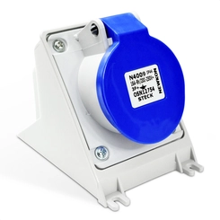 Tomada Sob 3P+T  16A 220V 9H  Az  Ip-44     N-4009