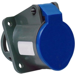 Tomada Emb. 3P+T 16A 220V 9H  Az  Ip-44     N-4049