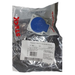 Tomada Emb. C/ Tampa 2P+T 20A P.B  Az 250V Quasar S-8641