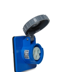 Tomada Emb. 2P+T 16A 220V 6H Az Ip-67 S-3046W