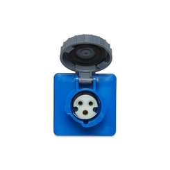Tomada Emb. 2P+T 16A 220V 6H Az Ip-67 S-3046W