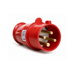 Plugue 3P+T   16A 380V 6H  Vm Ip-67    S-4076W
