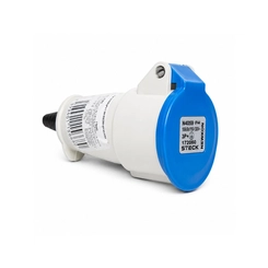 Acoplamento 3P+T 16A 220V 9H Az  Ip-44     S4059