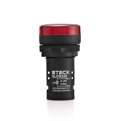 Sinaleiro 22Mm 7Leds 220Vca Vermelho  Slds2201