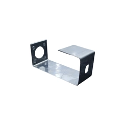 Suporte Luminária Curto Inox 100mm Chapa 18