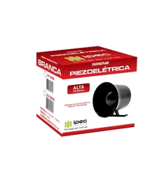 Sirene Piezoelétrica 120dB 12VCC Preto DNI4 - DNI