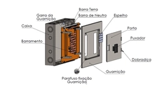 Quadro Distribuição Sobrepor Trif 80A 21DIN - Moratori