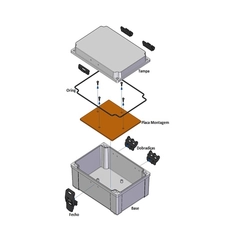 Quadro Plástico Opaco IP65 200x140x90 210501 - Schuhmacher