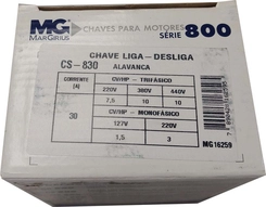 Chave Trifásica Simples 30A CS-830 - Margirius