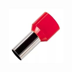 Terminal Ilhós Simples 10mm Vermelho 12mm 10un E1012 - Eletrokit