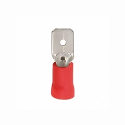 Terminal Macho Pré-Isol 0,5-1,5mm Vermelho 20un MDD1.25-250 - Eletrokit