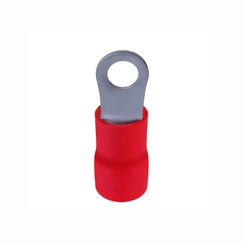 Terminal Olhal Isol 10mm Vermelho 6mm 10un RV8-6 - Eletrokit