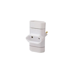 Plugue Te 2P 10A Branca 245BR Perlex