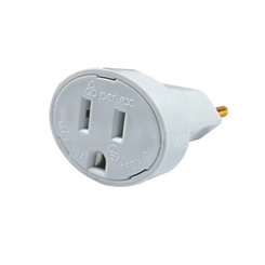 Adaptador Plugue 2P+T 10A para Tomada 2P+T Chata 10A 147BR Perlex