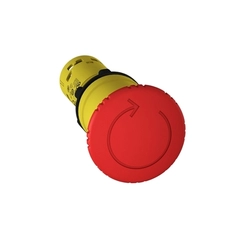 Botão Monobloco Ø22Mm Plást Emergência Cogumelo Ø40 Vm. 2Nf XB7NS8444 Schneider Electric