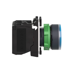 Botão Luminoso Ø22Mm Plástico Retorno Por Mola Azul Na+Nf 24Vca/Cc XB5AW36B5 Schneider Electric