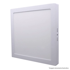 Painel Led Sobrepor Quadrado Branco 24W 4100K Bivolt Ld32454  - Empalux