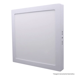 Painel Led Sobrepor Quadrado Branco 18W 4100K Bivolt Ld31854 - Empalux