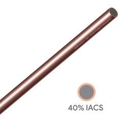 Fio de aço Cobreado Bimetálico Nu Rígido 16,00mm 40%IACS - Intelli
