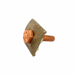 Grampo Aterramento Bronze Simples 2Cabos GTSB2C 8-4 - INTELLI