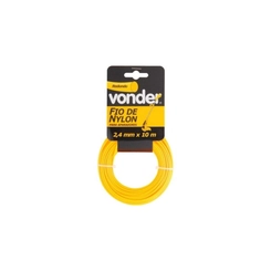 Fio Nylon Aparador Grama 2,4mm 10m - Vonder