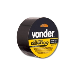 Fita Demarcação Preta 48mmx30m - Vonder