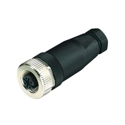 Conector Reto M12 4P Fêmea 11933104 - Ace Schmersal