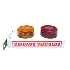 Sinalizador Saída Veículos Sonoro LED Bivolt Branco - Multimarcas