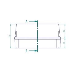 Caixa Passagem PVC IP65 350x260x170 Cinza 200507 - Schuhmacher