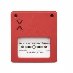 Acionador Manual C/ Sirene 12/24V Convencional - Segurimax