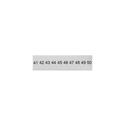 Placa Identificação 6,2mm 41-50 Branca 8WH8120-3AB45 - Siemens