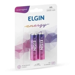 Pilha Recarregável AA 2500mAh 2 Unidades - Elgin