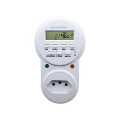 Timer Digital C/ Tomada Bivolt 20 Programas - Qualitronix