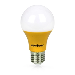 Lâmpada LED Bulbo 7W Amarela Bivolt