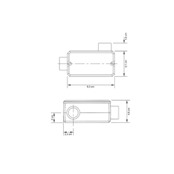 Condulete S/Rosca Tipo LR 1/2 C/Tampa 56105/091 - Tramontina