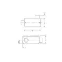 Condulete S/Rosca Tipo LR 1.1/4 C/Tampa 56105/094 - Tramontina