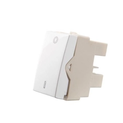 Módulo Sleek Interruptor Bipolar Simples 25A Branco 15755 - Margirius