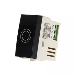 Módulo Sleek Clean Interruptor Simples Touch Preto Fosco Ebony 21864 - Margirius